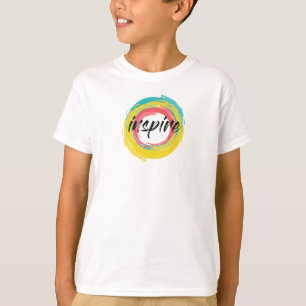 Colourful, fun, modern vibrant cool design Inspire T-Shirt