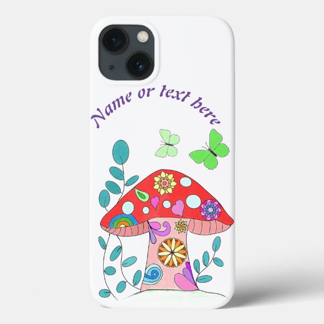 Colourful fun Mushroom    Case-Mate iPhone Case (Back)