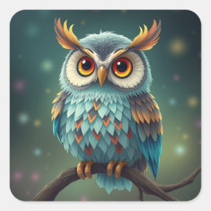 Colourful Fun Owl Stickers