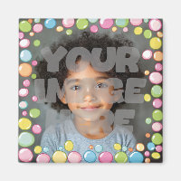 Colourful Fun Pastel Bubble Frame Border for Photo