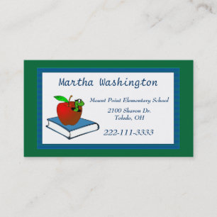 Colourful Fun Teachers Business Card