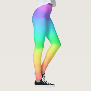 Colourful Fun Tie Dye Rainbow Yoga Leggings