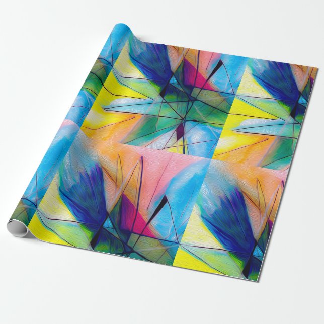 Colourful Fun Wrapping Paper (Unrolled)