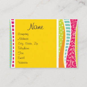 Colourful Funky Business Card— Business Card