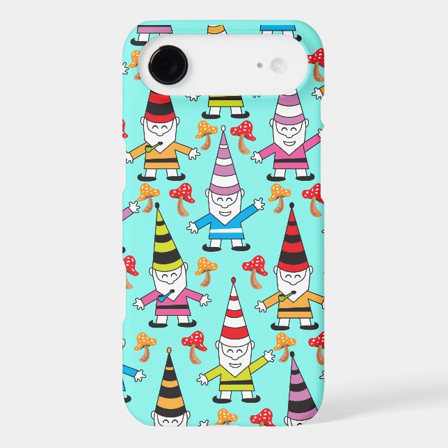 Colourful Funky Gnomes with toadstools Case-Mate iPhone Case (Back)
