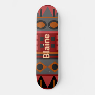 Colourful Funky Pattern Skateboard