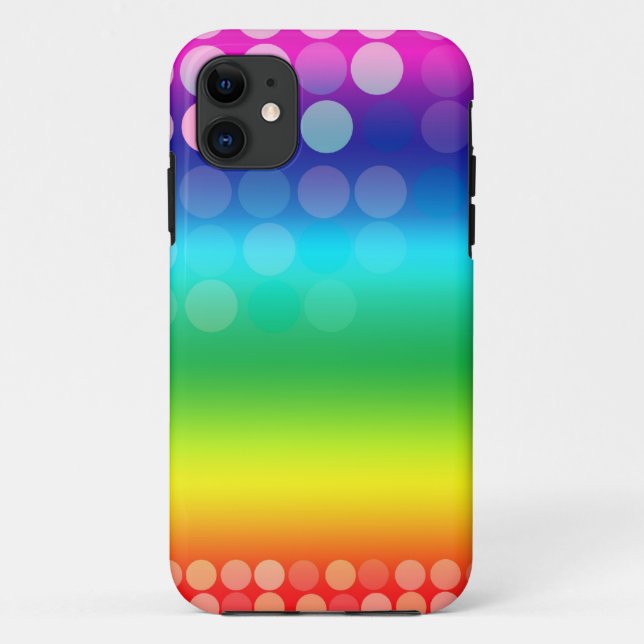 Colourful Funky Rainbow  Phone Case (Back)