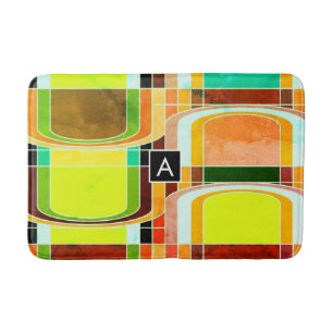 Colourful Funky Retro Inspired Bath Mat