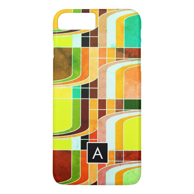 Colourful Funky Retro Inspired Case-Mate iPhone Case (Back)