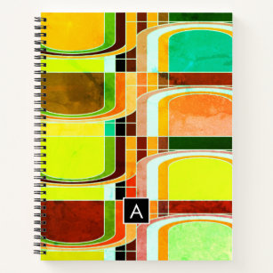 Colourful Funky Retro Inspired Notebook