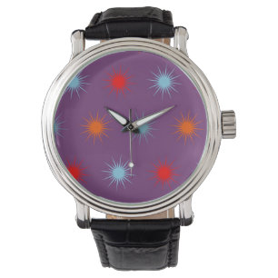 Colourful Funky Star Modern Geometric Pattern Watch