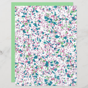 Colourful Funky Terrazzo Art Scrapbook Paper