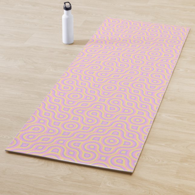 Colourful Funky Truchet   Yoga Mat (In Situ)