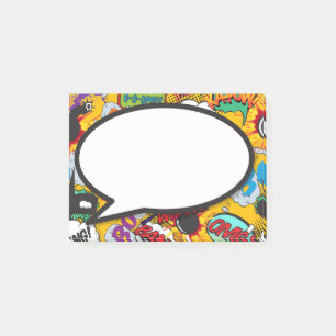 Colourful Funny Comic Book Speech Bubble Post-it Notes