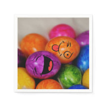 Colourful Funny Easter Eggs