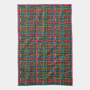 Colourful Funny Graphical Woven Strings Tea Towel