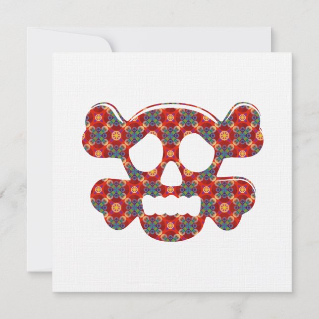 Colourful funny skull (Front)