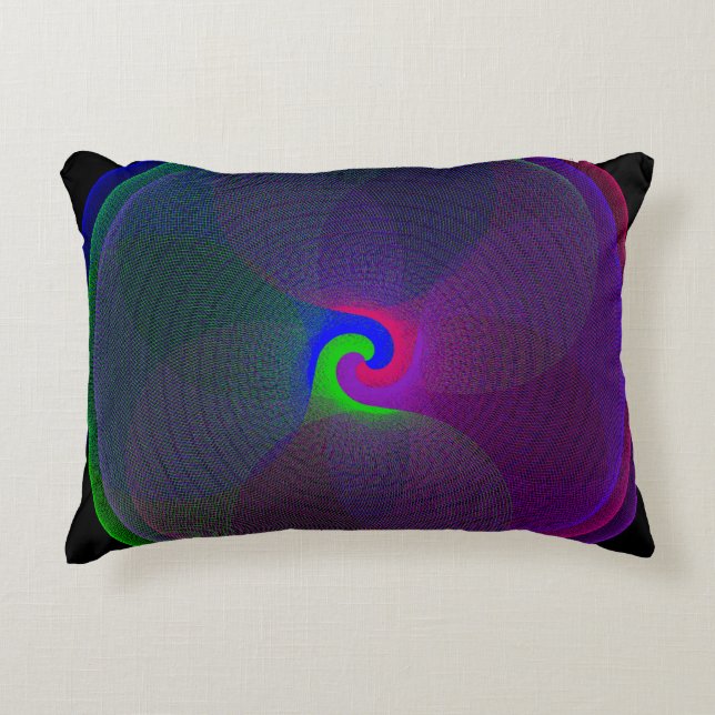 Colourful Fused Geometric Accent Pillow (Front)