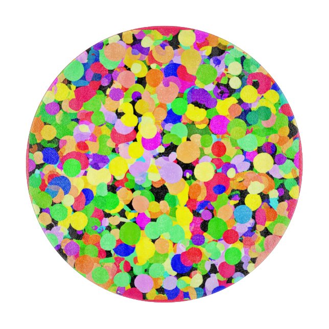 Colourful Fusion Pattern Design Cutting Board (Front)
