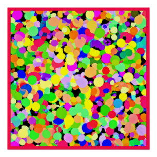 Colourful Fusion Pattern Design Poster