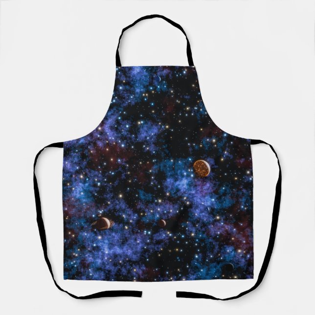 Colourful galaxies, stars and planets apron (Front)