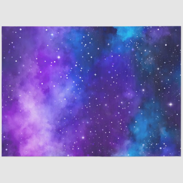Colourful Galaxy Art Tissue Paper (Front)