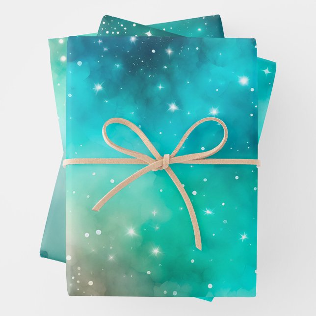 Colourful Galaxy Art Wrapping Paper Sheets (Creator Uploaded)