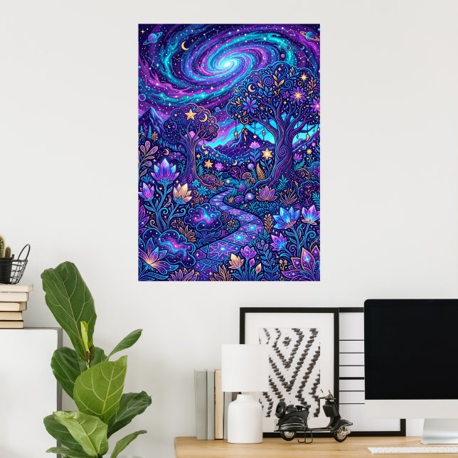 Colourful Galaxy Fantasy Poster (Home Office)