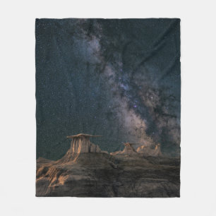 Colourful Galaxy Fleece Blanket