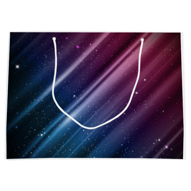 Colourful galaxy large gift bag (Front)