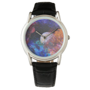 Colourful Galaxy Outer Space Painting Cool Men's Watch