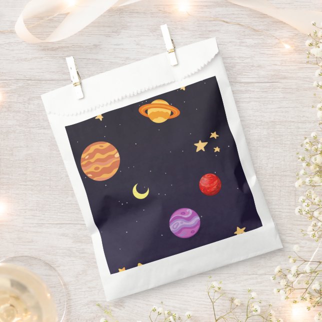 Colourful Galaxy Party Favour Bags (Clipped)