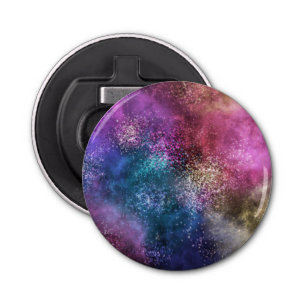 Colourful Galaxy Pattern Bottle Opener