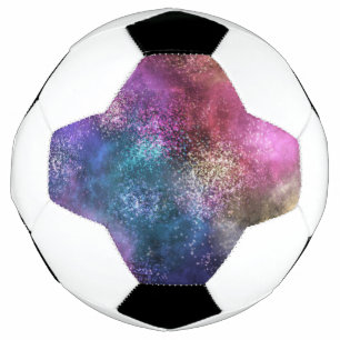 Colourful Galaxy Pattern Football