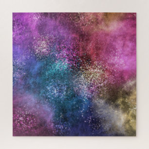 Colourful Galaxy Pattern Jigsaw Puzzle