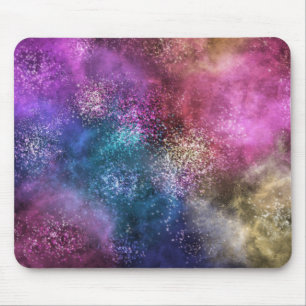 Colourful Galaxy Pattern Mouse Mat