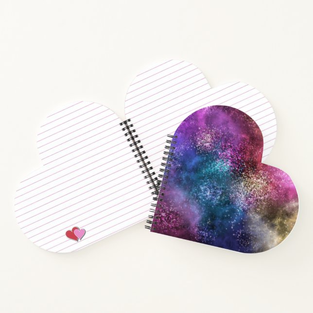 Colourful Galaxy Pattern Notebook (Inside)