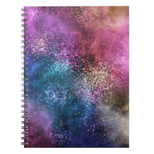 Colourful Galaxy Pattern Notebook