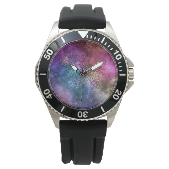 Colourful Galaxy Pattern Watch (Front)