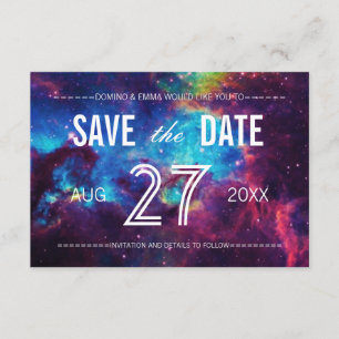 Colourful Galaxy Save the Date
