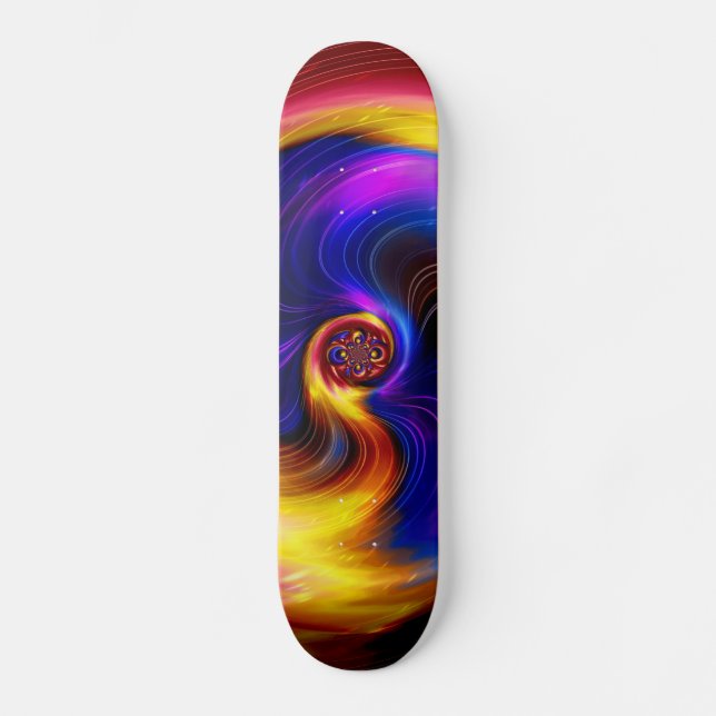 Colourful galaxy skateboard (Front)