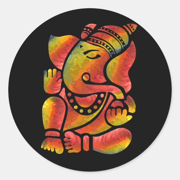 Ganesha Stickers & Labels Zazzle UK