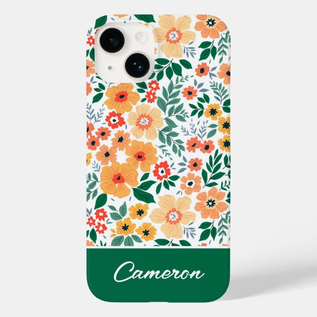 Colourful Garden Bouquet Pattern Case-Mate iPhone Case (Back)