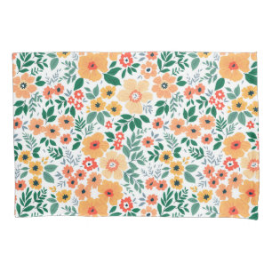 Colourful Garden Bouquet Pattern Pillowcase
