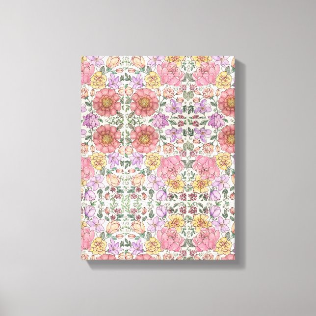 Colourful Garden Canvas Print (Front)