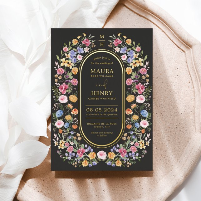 Colourful Garden Flowers Wedding Party (Creator Uploaded)