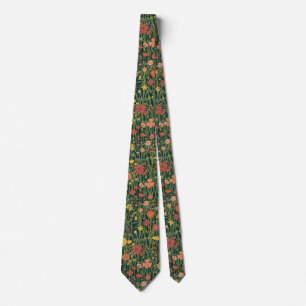 Colourful Garden Flowers Wildflower Spring Meadow Tie