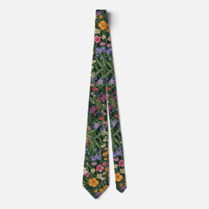 Colourful Garden Flowers Wildflower Spring Meadow Tie