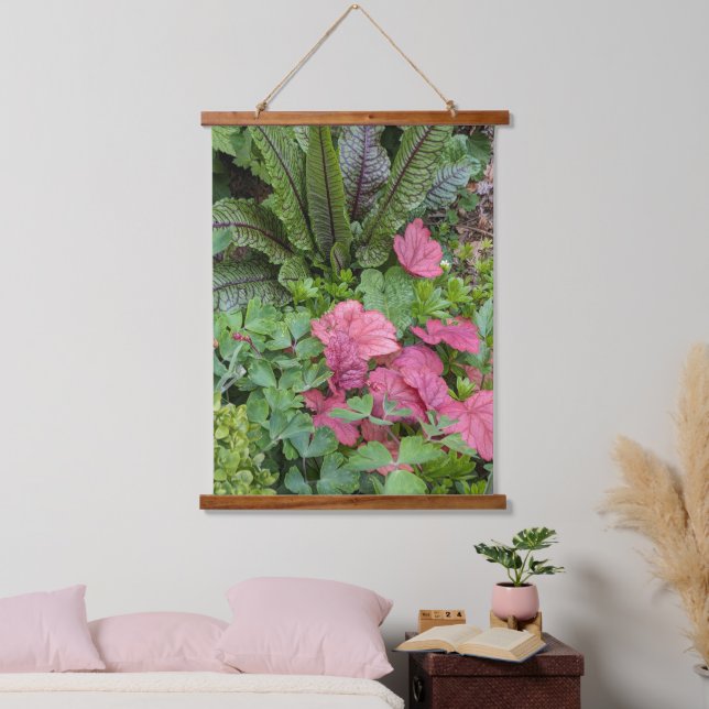 Colourful Garden Plants Botanical Hanging Tapestry (Bedroom)