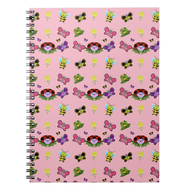 Colourful Garden Spiral Notebook (Front)